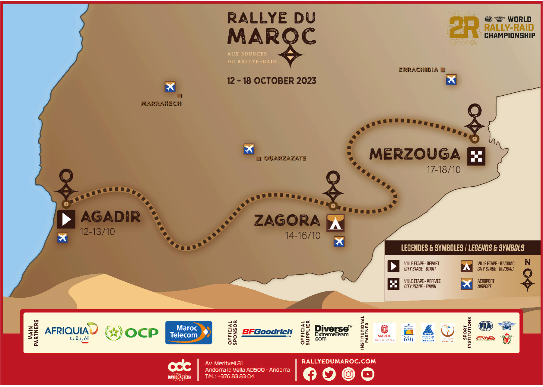 rallye du maroc 2023 map